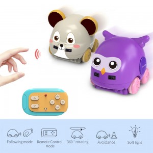 Cartoon Animal Car Hand Control Induction Following RC Car for Babies