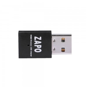 ZAPO W77 300M Wireless Network Card Portable USB Wifi Dongle WiFi Adapter for Windows XP/Vista/Win7/8/10/Linux